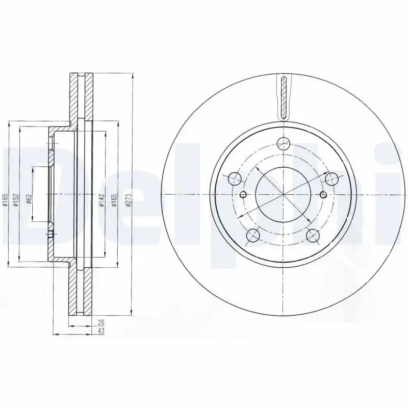 DELPHI BG4234C Ön Fren Diski resmi