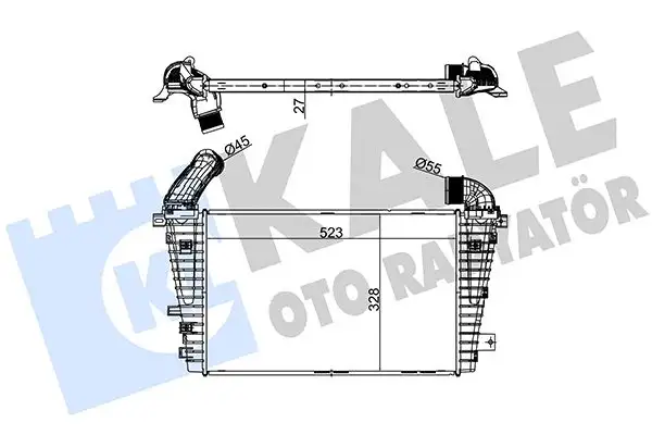 KALE 345900 Turbo Radyatörü 6302082 resmi