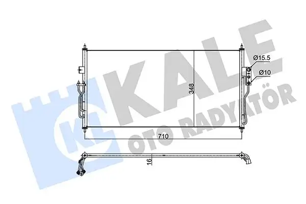 KALE 350645 Klima Radyatörü 2765095F0B resmi