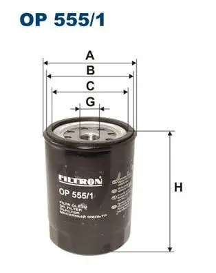FILTRON OP555/1 Yağ Filtresi 93156632 resmi