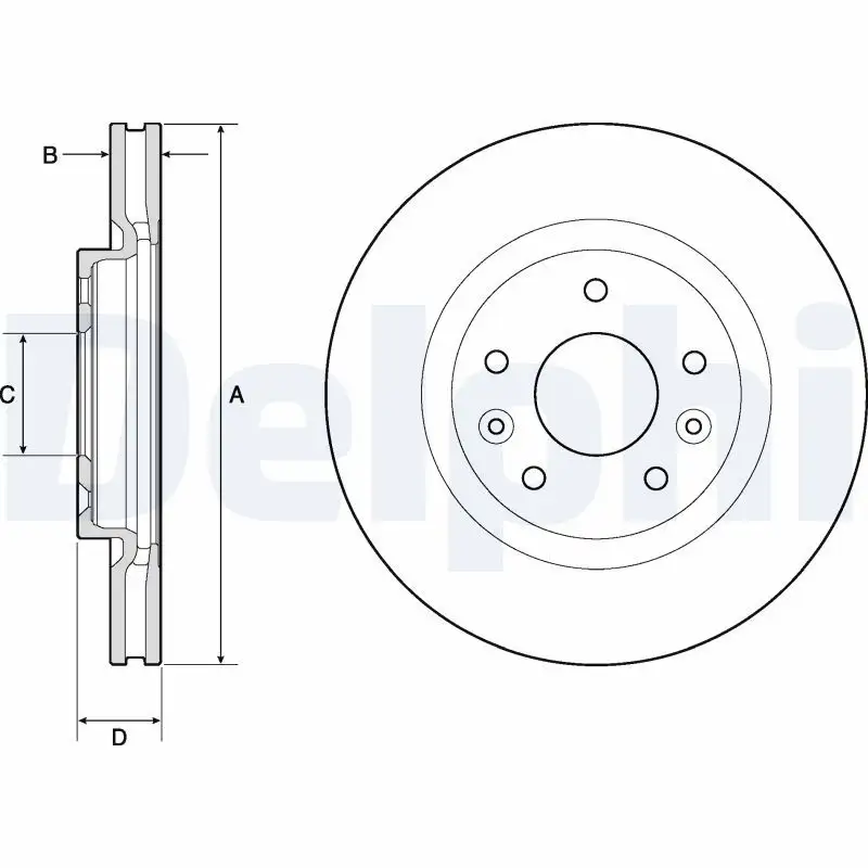DELPHI BG4770C Ön Fren Diski resmi