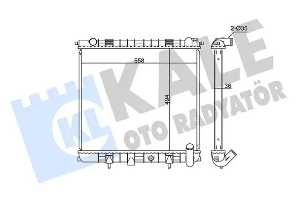 KALE 359300 Radyatör ESR2269 resmi