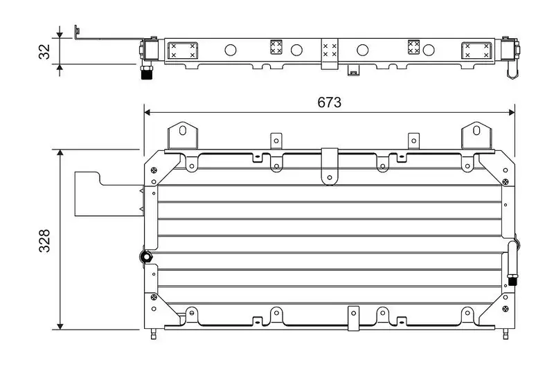 VALEO 814062 Klima Radyatörü BTR6632 resmi