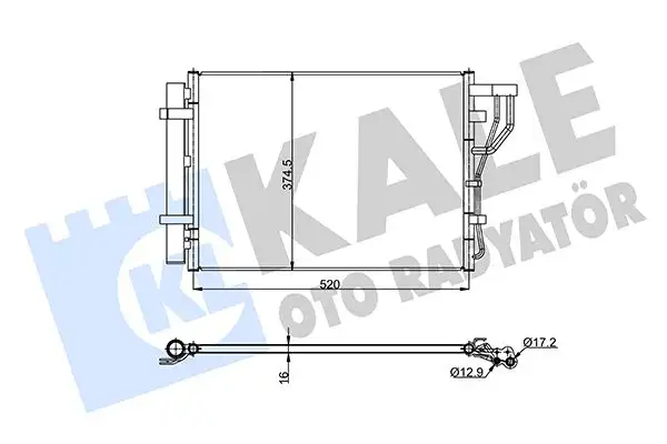 KALE 345415 Klima Radyatörü 976061P000 resmi