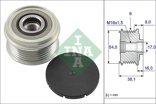 INA 535006310 Alternatör Kasnağı resmi