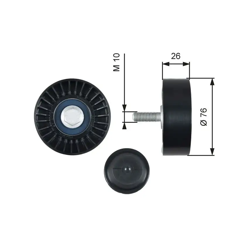 GATES T36485 Alternatör Gergi Rulmanı 03F145276 resmi