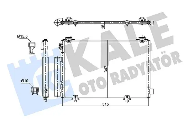 KALE 353055 Klima Radyatörü 8846052010 resmi
