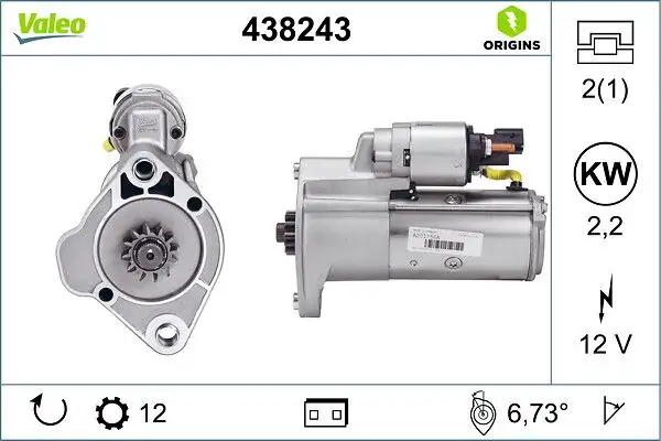 VALEO 438243 Marş Motoru resmi