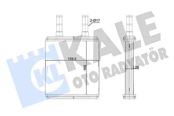 KALE 352110 Kalorifer Radyatörü 972211C000 resmi