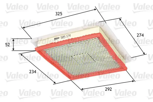VALEO 585174 Hava Filtresi resmi