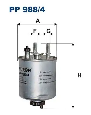 FILTRON PP988/4 Yakıt Filtresi resmi
