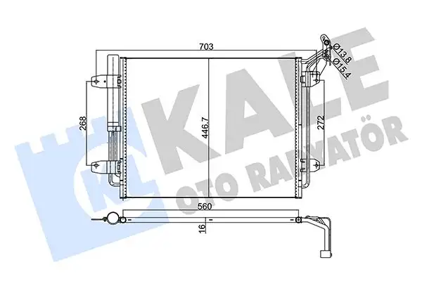 KALE 376200 Klima Radyatörü 5N0820411D resmi
