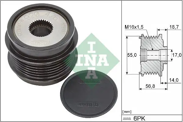 INA 535034110 Alternatör Kasnağı A2741550000 resmi