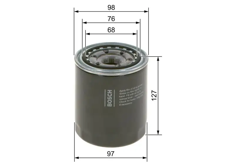 BOSCH 09864B7050 Yağ Filtresi resmi