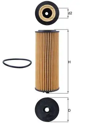 MAHLE OX1162D Yağ Filtresi A2781840125 resmi