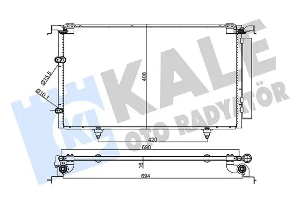 KALE 357705 Klima Radyatörü 8846006140 resmi