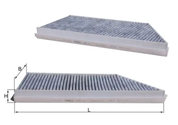 MAHLE LAK57 Polen Filtresi (Karbonlu) 002436 resmi