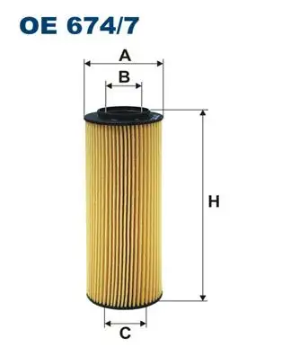 FILTRON OE674/7 Yağ Filtresi 263203A001 resmi