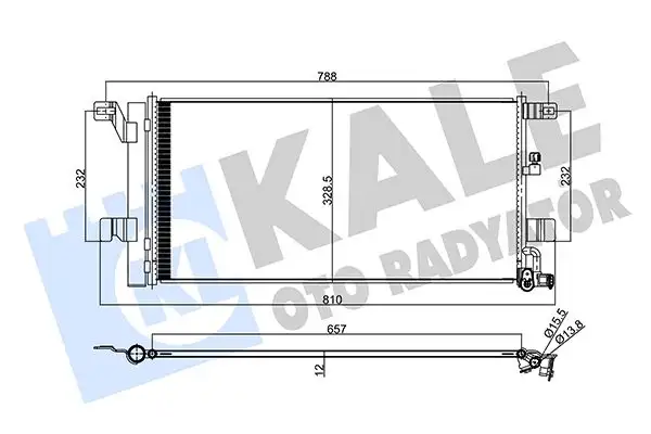 KALE 357860 Klima Radyatörü resmi