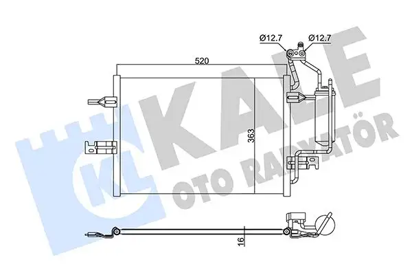 KALE 382495 Klima Radyatörü 1850086 resmi