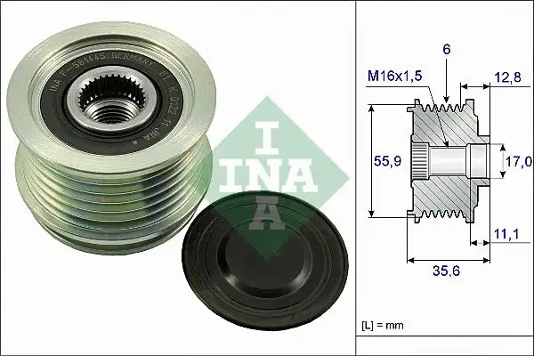 INA 535004110 Alternatör Kasnağı resmi