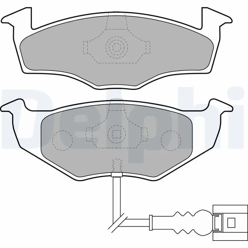 DELPHI LP1709 Ön Fren Balatası 6Q0698151B resmi