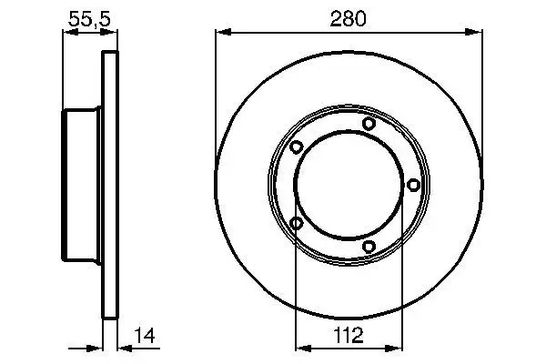 BOSCH 0986478770 Ön Fren Diski 4246B8 resmi