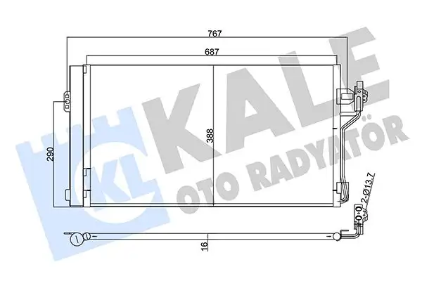 KALE 345760 Klima Radyatörü A6398350470 resmi