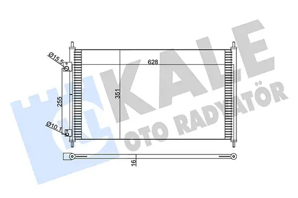 KALE 380300 Klima Radyatörü 80110S5AT01 resmi