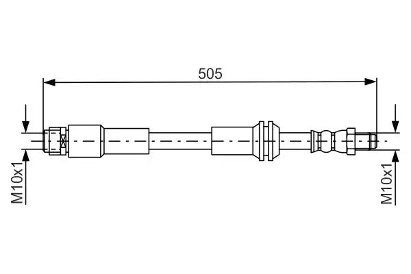 BOSCH 1987481675 Ön Fren Hortumu A2464200248 resmi