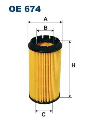 FILTRON OE674 Yağ Filtresi resmi
