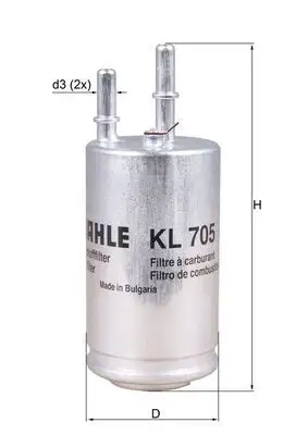 MAHLE KL705 Yakıt Filtresi resmi