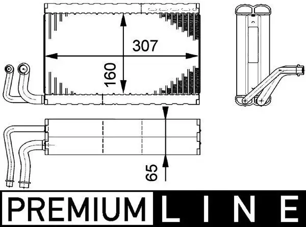 MAHLE AE68000P Klima Radyatörü 64116946043 resmi