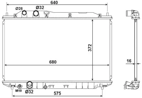 NRF 53534 Radyatör 19010RNAA01 resmi