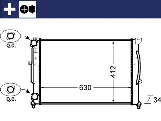 MAHLE CR1423000S Radyatör resmi