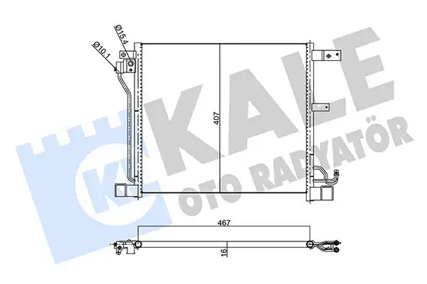 KALE 343165 Klima Radyatörü 921103DD0A resmi