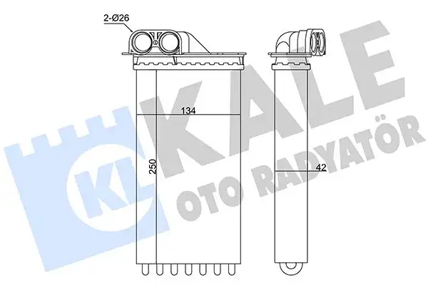 KALE 346440 Kalorifer Radyatörü 6448K9 resmi