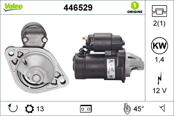 VALEO 446529 Marş Motoru resmi
