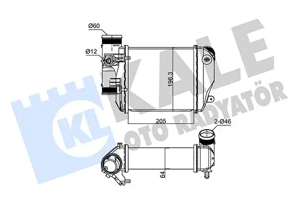 KALE 352435 Turbo Radyatörü 4F0145805E resmi