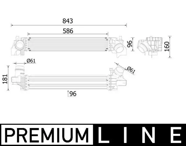MAHLE CI614000P Turbo Radyatörü 17517617597 resmi
