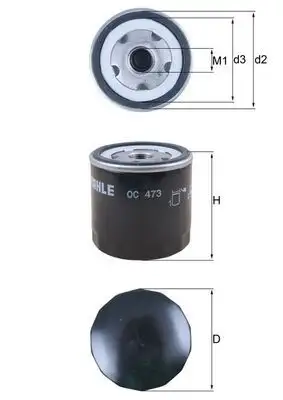 MAHLE OC473 Yağ Filtresi resmi