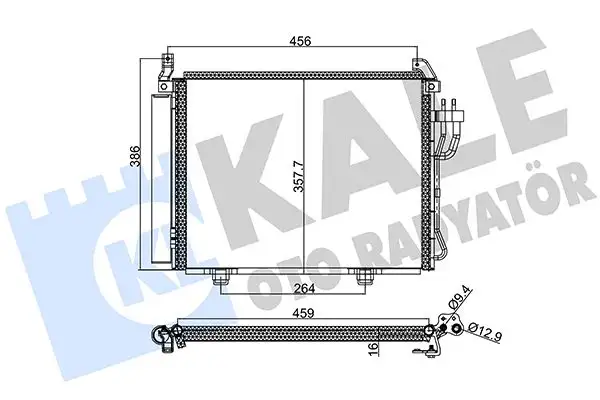 KALE 391800 Klima Radyatörü 976060X010 resmi
