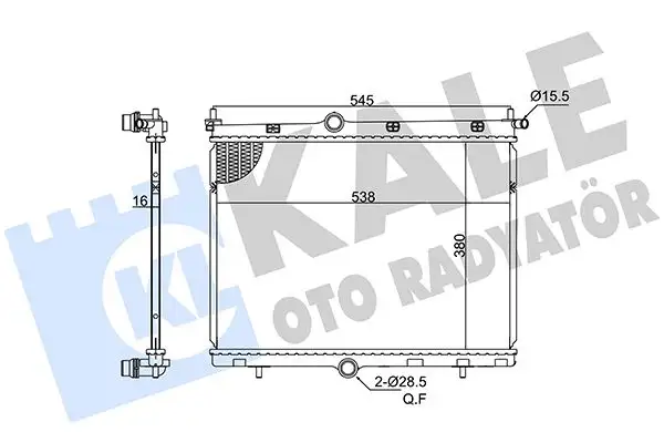 KALE 363205 Radyatör 9825333380 resmi