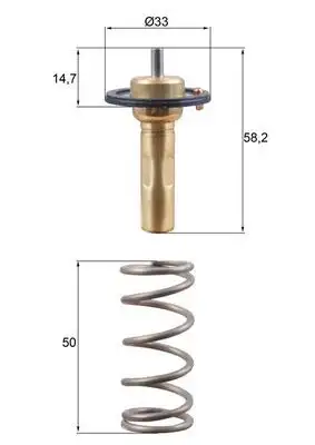 MAHLE TX26589D Termostat resmi