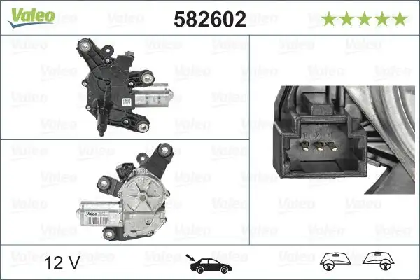 VALEO 582602 Silecek Motoru (Arka) 287105483R resmi