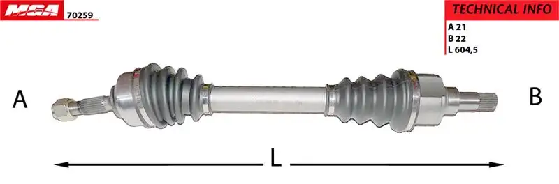MGA 70259 Ön Aks (Sol) 32728E resmi