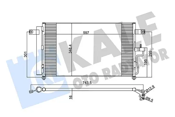 KALE 379000 Klima Radyatörü 9760625500 resmi