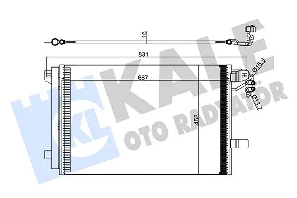 KALE 342480 Klima Radyatörü 7E0820411C resmi
