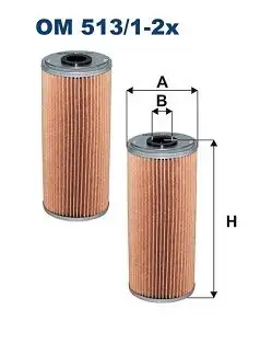 FILTRON OM513/1-2X Yağ Filtresi resmi