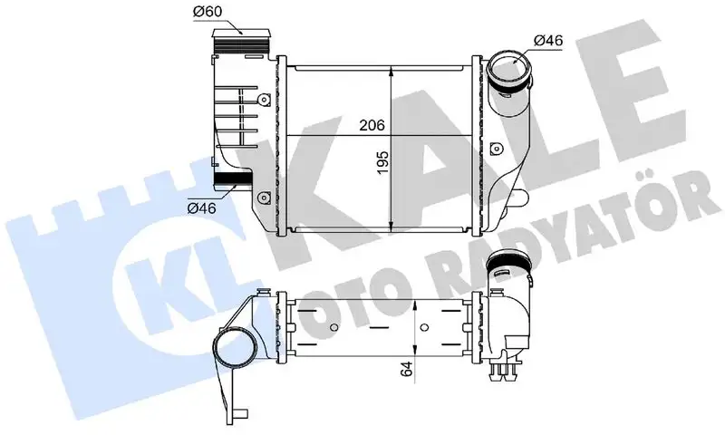KALE 352425 Turbo Radyatörü 4F0145806E resmi